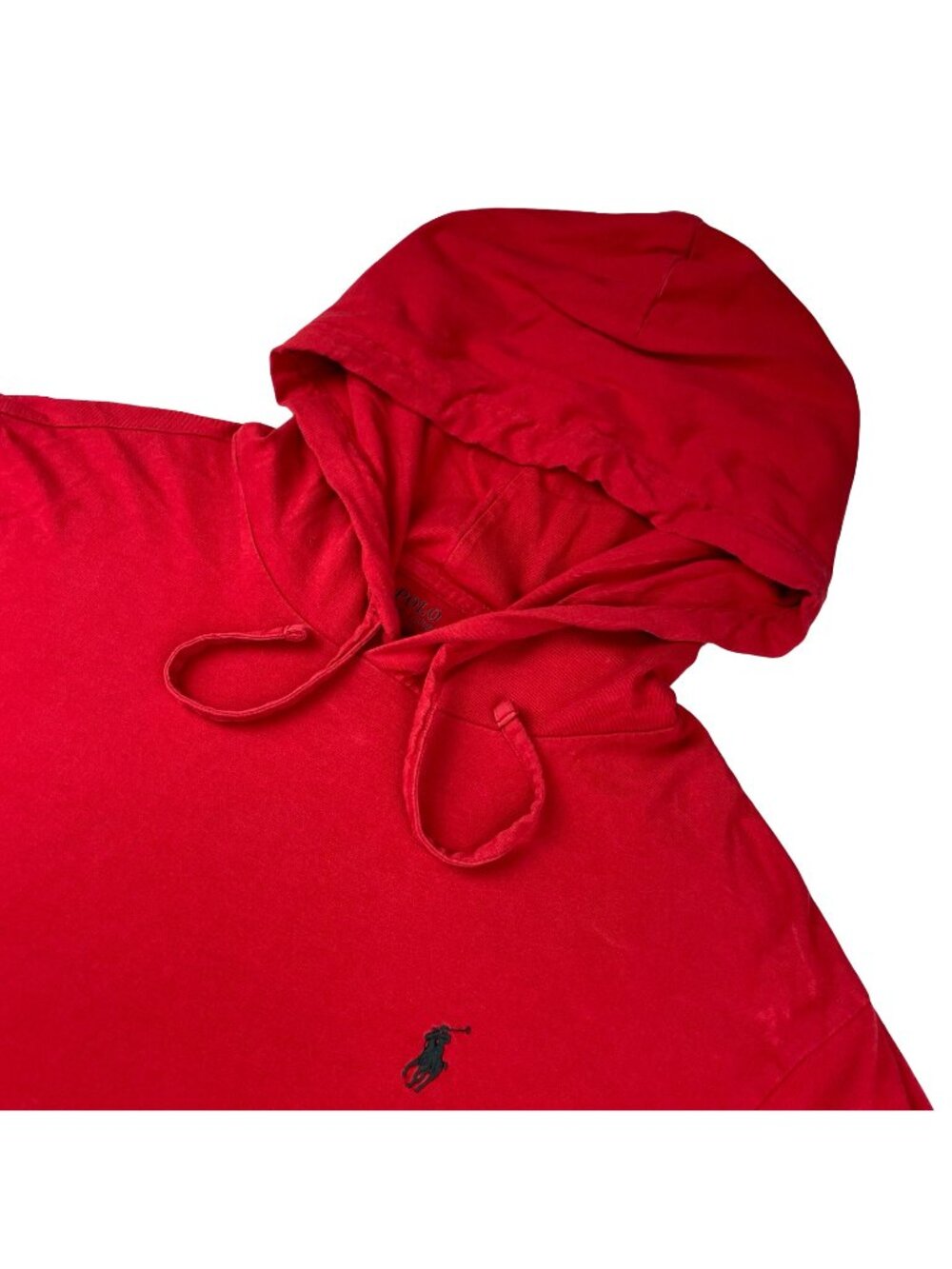 Polo Ralph Lauren Men’s 100% Cotton Lightweight Pullover Hoodie Red • Large